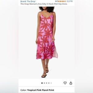 NWT Tropical Pink Floral Pink dress